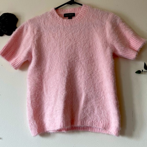 Y2K baby pink mohair top - Picture 2 of 2